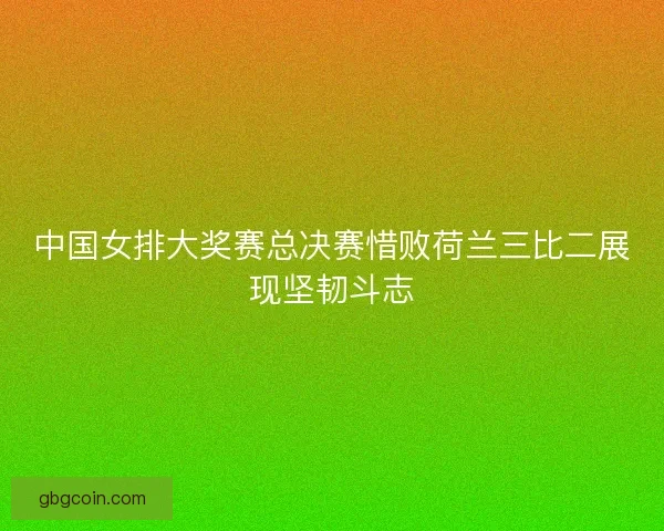 中国女排大奖赛总决赛惜败荷兰三比二展现坚韧斗志